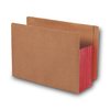 Smead Pocket Folder End Tab, 5.25" Expansion, Red, PK10 73696